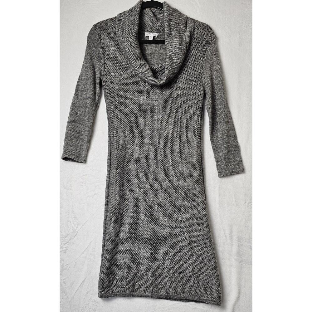 A Pea In The Pod Women's Maternity Gray Cowl Neck Sweater Dress Size Small
